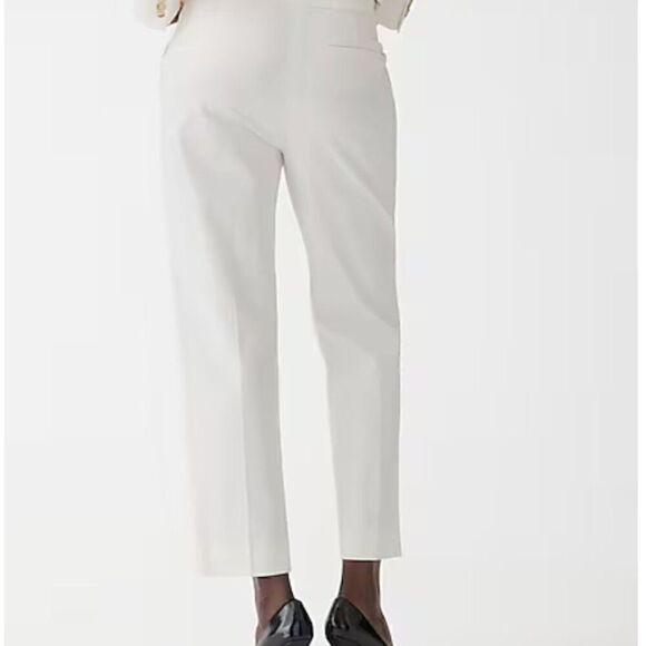 J. Crew Ivory  Kate straight-leg pant in bi-stretch cotton blend NWT - Picture 6 of 13